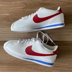 Nike Cortez Leather Shoes Varsity Red/White Size 8
